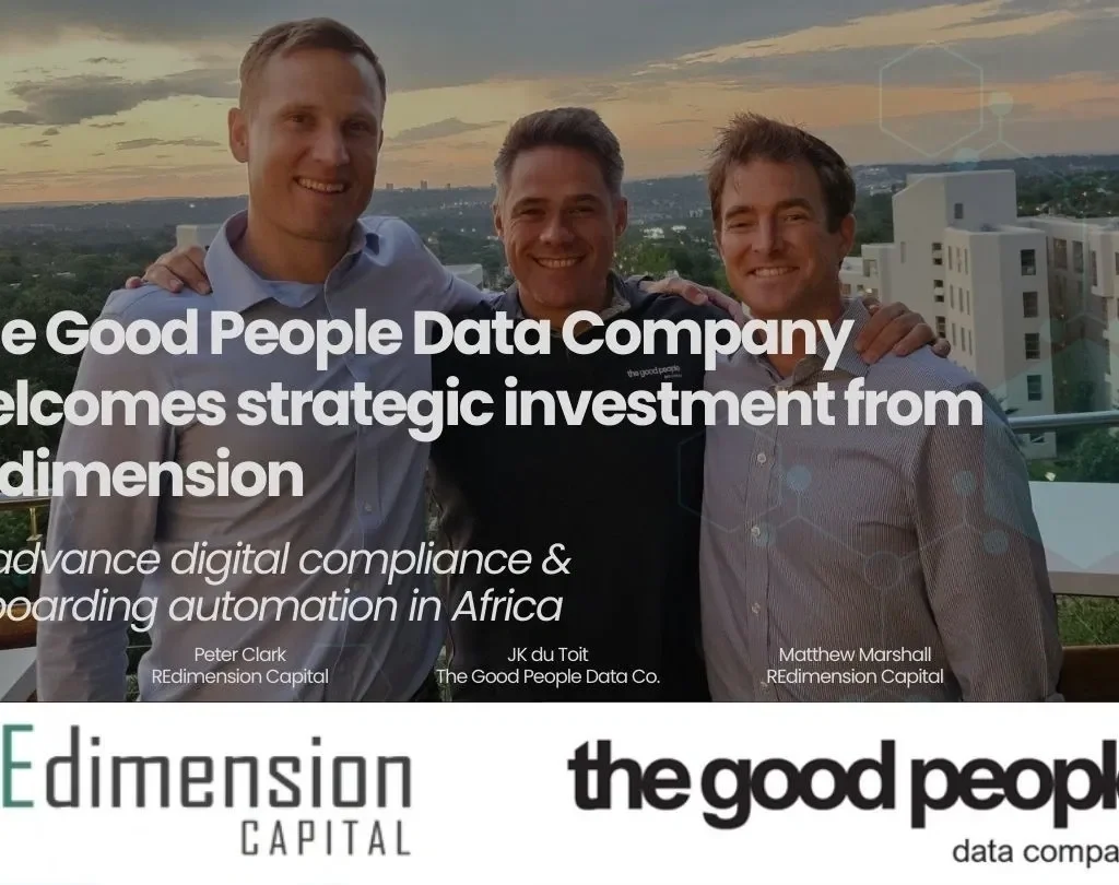 The Good People Data Company welcomes investment from REdimension